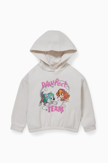 Enfants filles - Pat’ Patrouille - sweat à capuche - blanc crème
