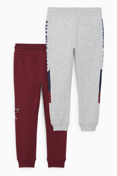 Kinder Buben - Multipack 2er - Jogginghose - bordeaux
