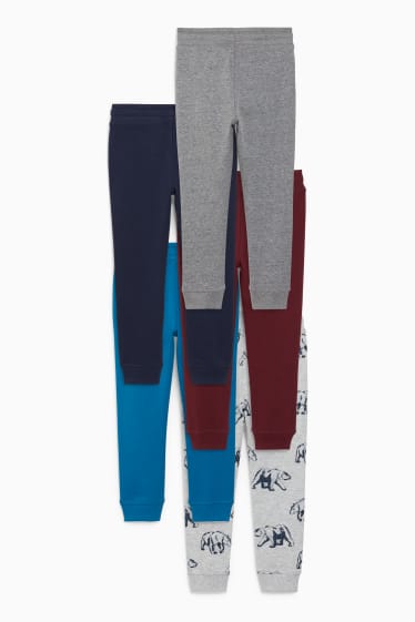 Niños - Pack de 5 - pantalones de deporte - azul oscuro