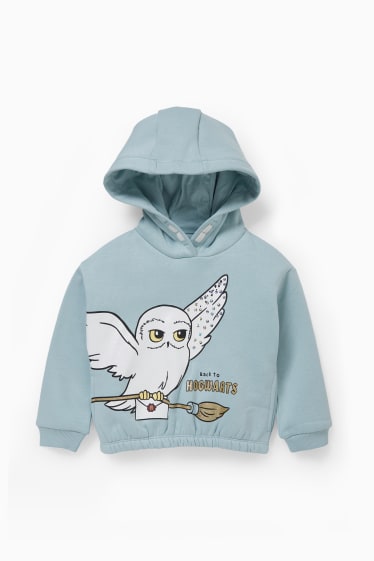 Enfants filles - Harry Potter - sweat à capuche - bleu clair