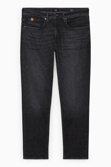 Heren - Tapered jeans met hennepvezels - LYCRA® - zwart