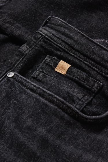 Uomo - Tapered jeans con fibre di canapa - LYCRA® - nero