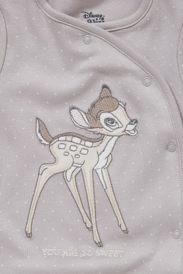 Bébés - Lot de 2 - Bambi - pyjama pour bébé - gris