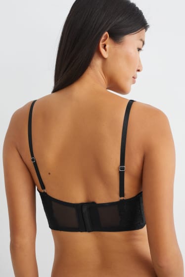 Dames - Bralette - zwart