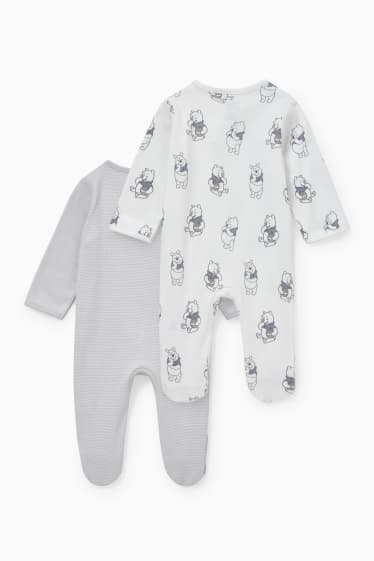 Baby Jungen - Multipack 2er - Winnie Puuh - Baby-Schlafanzug - grau