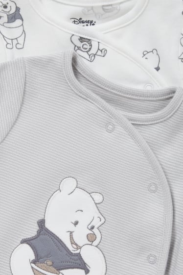 Bebés - Pack de 2 - Winnie the Pooh - pijamas para bebé - gris