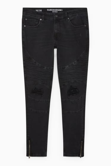 Mężczyźni - CLOCKHOUSE - skinny jeans - LYCRA® - czarny