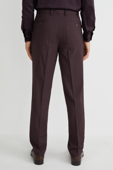 Men - Mix-and-match trousers - regular fit - flex - LYCRA®  - bordeaux