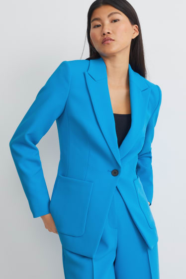 Damen - Blazer - tailliert - hellblau