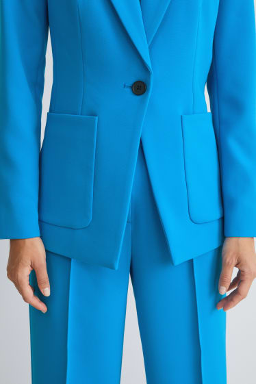 Damen - Blazer - tailliert - hellblau