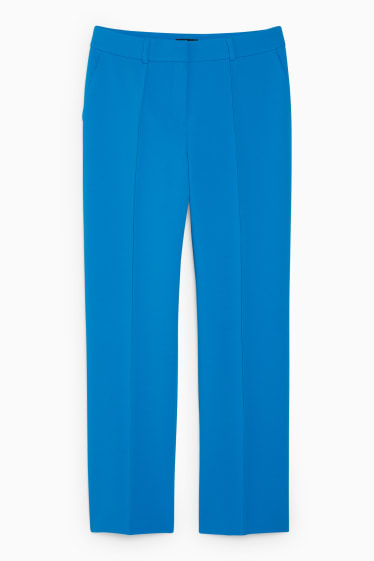 Dames - Pantalon - high waist - straight fit - lichtblauw