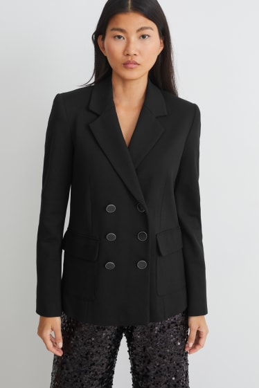 Women - Blazer - regular fit - LENZING™ ECOVERO™ - black