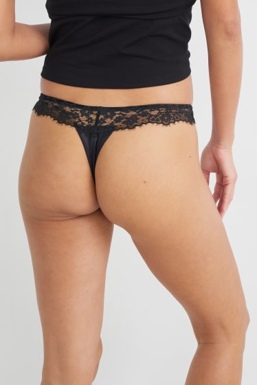 Women - Thong - black