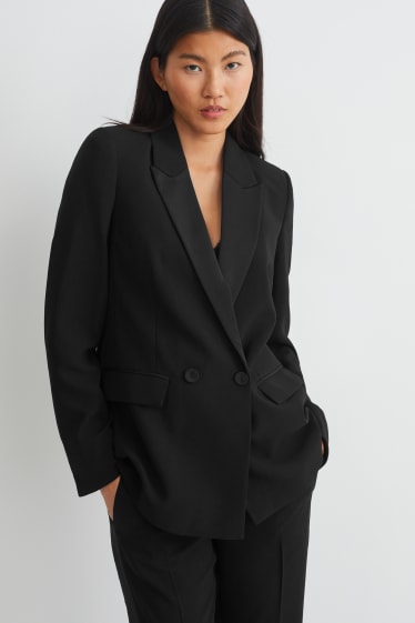 Donna - Blazer - regular fit - nero