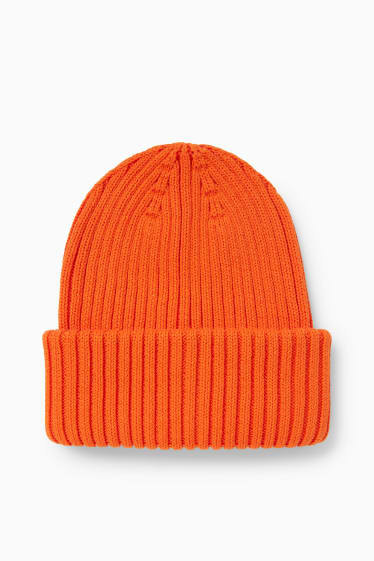 Damen - Strick-Mütze - orange