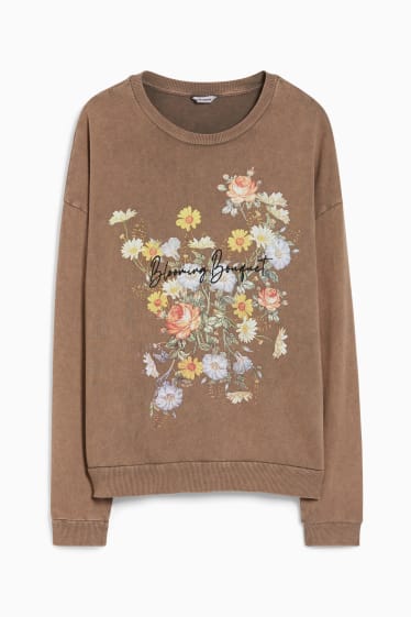 Femmes - CLOCKHOUSE - sweat - marron chiné