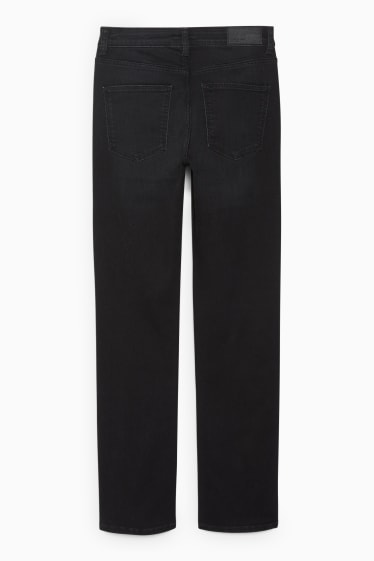 Femmes - Straight jean - mid waist - LYCRA® - noir