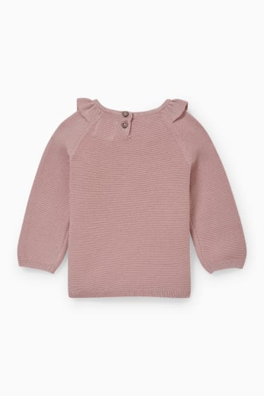 Neonati - Maglione per neonate - rosa