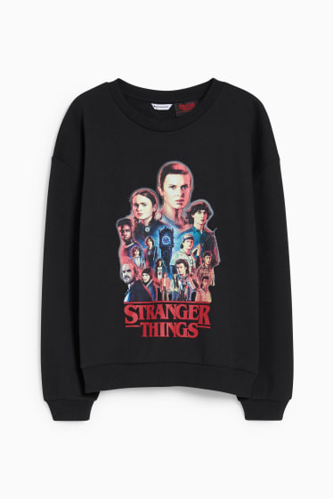 Teens & young adults - CLOCKHOUSE - sweatshirt - Stranger Things - black