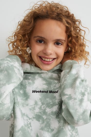 Kinderen - Hoodie - wit / groen