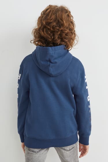 Enfants garçons - Sweat à capuche - bleu foncé