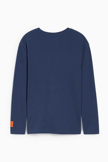 Kinderen: jongens - Longsleeve - donkerblauw