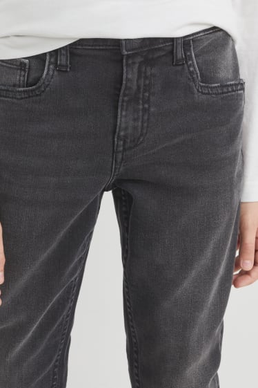 Dzieci - Slim jeans - LYCRA® - dżins-ciemnoszary