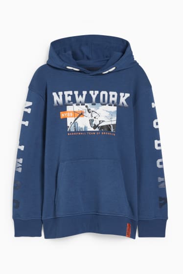 Enfants garçons - Sweat à capuche - bleu foncé