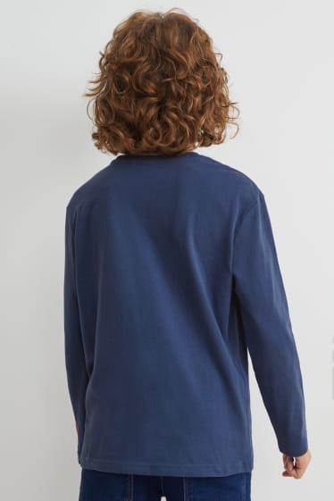 Kinderen - Longsleeve - donkerblauw