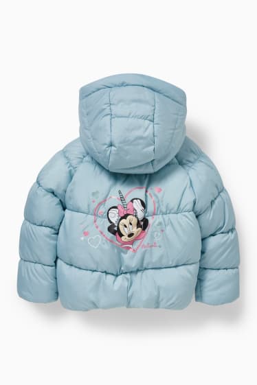 Enfants - Minnie Mouse - doudoune à capuche - bleu clair