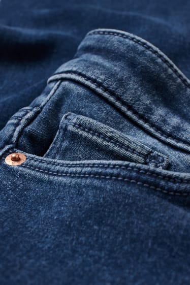 Kobiety - Skinny jeans - średni stan - ciepłe dżinsy - LYCRA® - dżins-niebieski