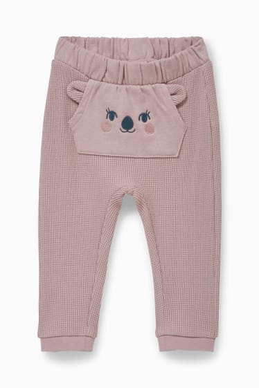Bebeluși - Pantaloni de trening bebeluși - roz