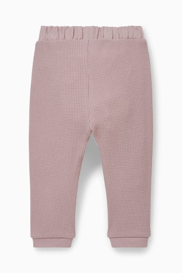 Bebeluși - Pantaloni de trening bebeluși - roz