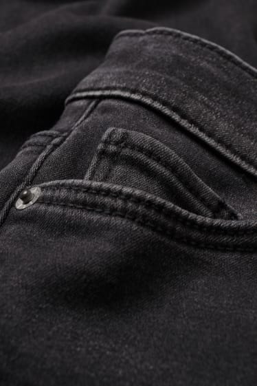 Dámské - Skinny jeans - mid waist - termo džíny - LYCRA® - džíny - tmavošedé