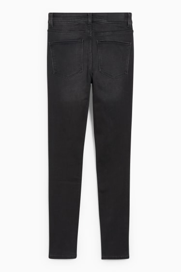 Mujer - Skinny jeans - mid waist - vaqueros térmicos - LYCRA® - vaqueros - gris oscuro