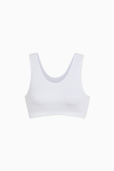 Femmes - Brassière - sans coutures - blanc