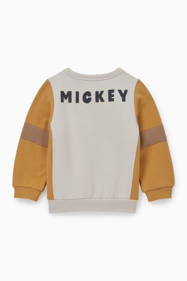 Babys - Mickey Mouse - baby-sweatshirt - beige-mix