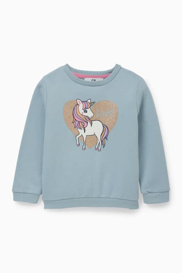 Children - Unicorn - sweatshirt - light blue