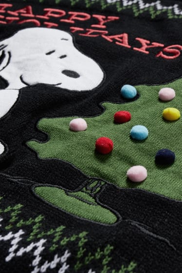 Ados & jeunes adultes - CLOCKHOUSE - Pullover de Noël - Snoopy - noir