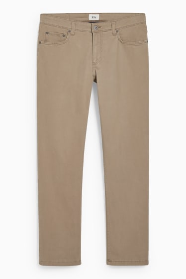 Men - Thermal trousers - regular fit - LYCRA® - beige