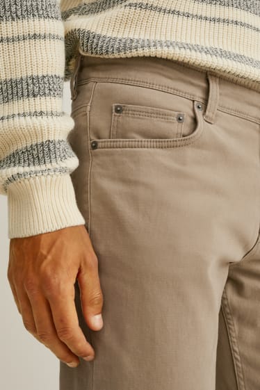 Uomo - Pantaloni termici - Regular Fit - LYCRA® - beige