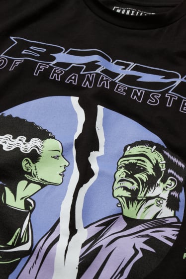 Dámské - CLOCKHOUSE - tričko - Frankenstein - černá