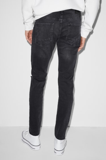 Bărbați - CLOCKHOUSE - skinny jeans - LYCRA® - denim-gri închis