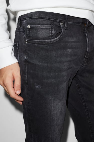 Heren - CLOCKHOUSE - skinny jeans - LYCRA® - jeansdonkergrijs