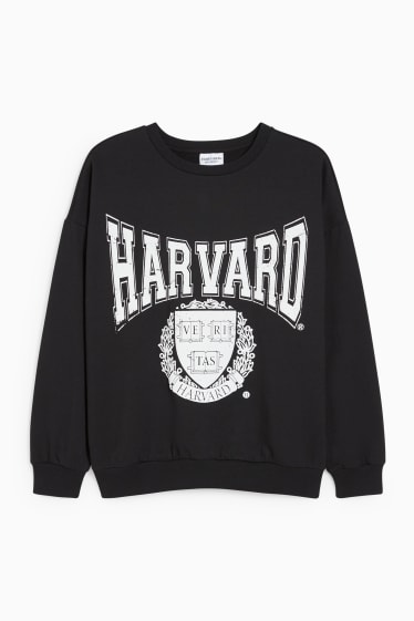 Dames - CLOCKHOUSE - sweatshirt - Harvard University - zwart