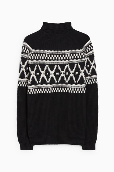Hombre - Chaleco de cuello vuelto - negro