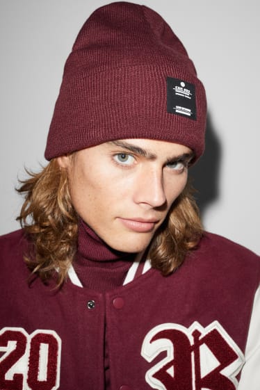 Hommes - Bonnet - bordeaux