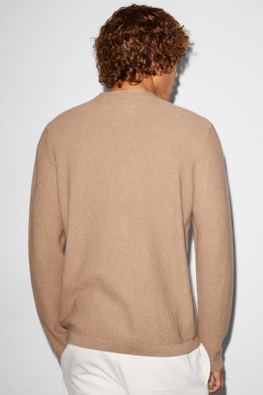 Bărbați - CLOCKHOUSE - pulover - aspect 2 în 1 - havanna