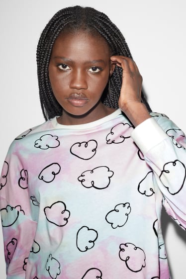 Femmes - Haut de pyjama - à motif - coloré