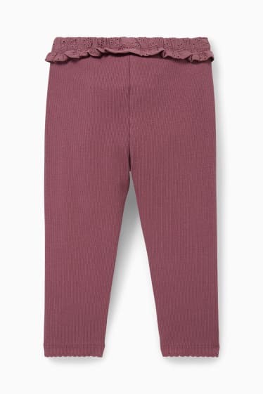 Neonati - Leggings per neonate - bordeaux